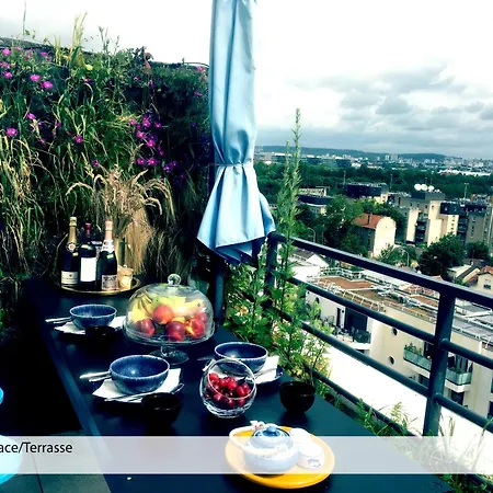 Chambre Privee Dans Un Roof-Top Unique Colombes  Exterior photo